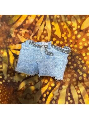 LOL Tween/Bratz Fashion Doll Replacement Accessory Denim Shorts with Chains